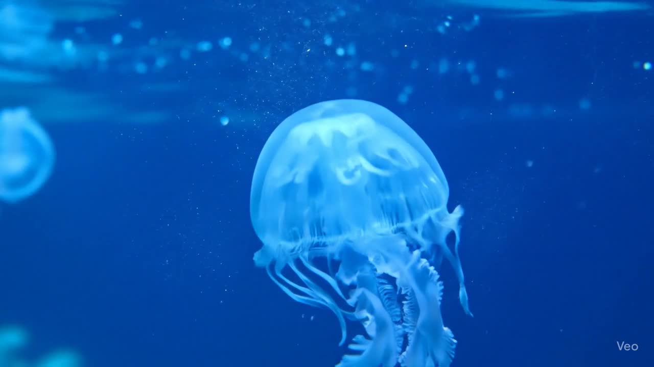 發光水母搖曳